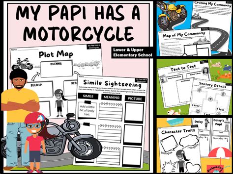 My Papi Has A Motorcycle Read Aloud Activities Teaching Resources