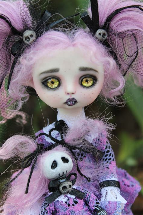 Ooak Gothic Fairy Tale Monster Vampire Goth Posable Art Doll A Gibbons