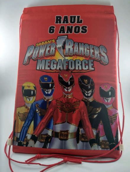 Mochilas Power Ranger Megaforce Elo7 Produtos Especiais