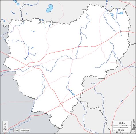 Smolensk mapa livre mapa em branco livre mapa livre do esboço mapa