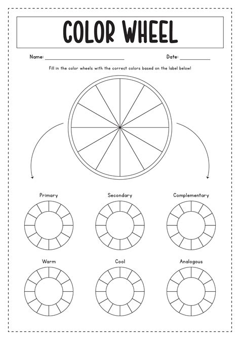 18 Color Theory Worksheets Printable Free PDF At Worksheeto