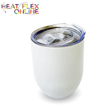 Double Wall White Stainless Steel Wine Tumbler Heat Flex Online