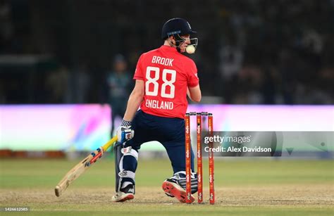 Harry Brook Of England Gets A Ball From Haris Rauf Of Pakistan News