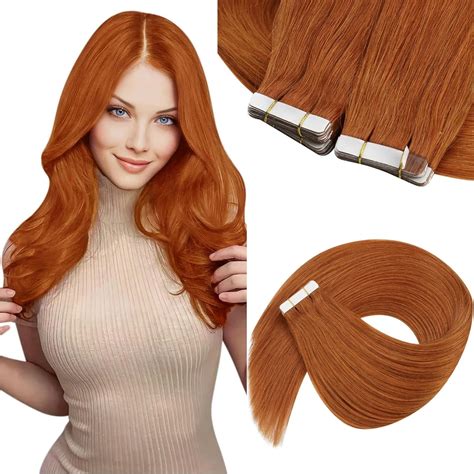 Amazon Sunny Hair Tape In Hair Extensions Copper Tape In Human