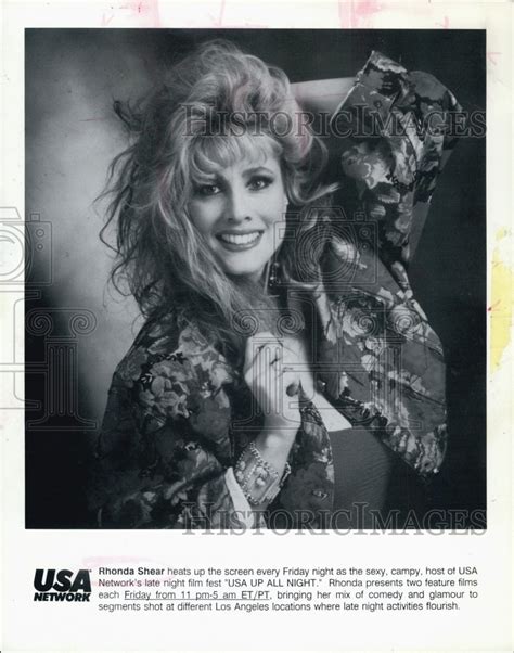 1994 Television Host Rhonda Shear On Usa Historic Images