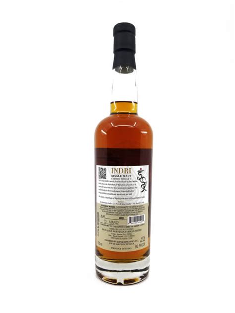 Indri Trini The Three Wood Indian Single Malt First Fill Spirits