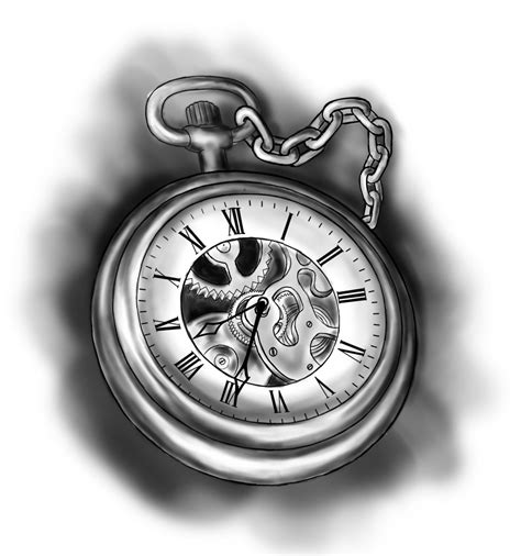 Old Pocket Watch Drawing at PaintingValley.com | Explore collection of ...