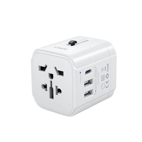 Aukey Pa Ta01 Universal Travel Adapter With Usb C And Usb A Ports