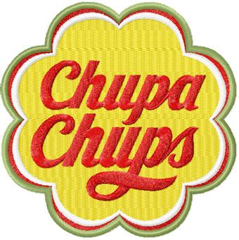 Chupa Chups logo embroidery design