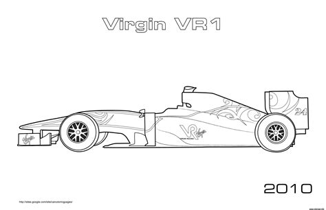 Coloriage F Virgin Vr Dessin Voiture De Course Imprimer