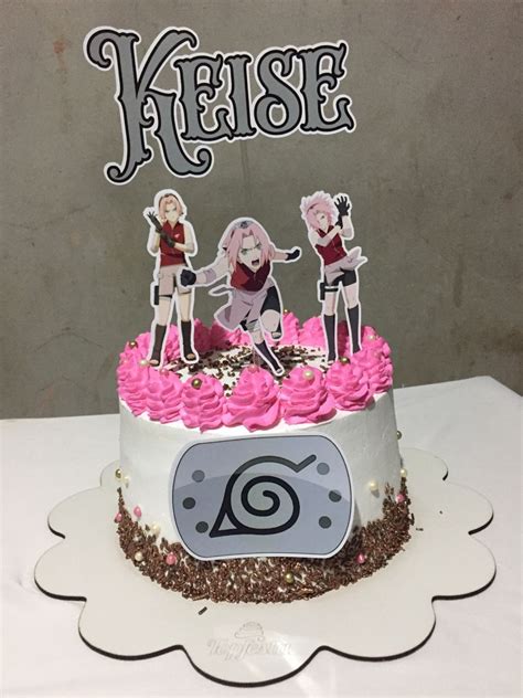 Bolo De Anime Feminino Id Ia Feminino 18 Anos Bolo Em Dois Andares