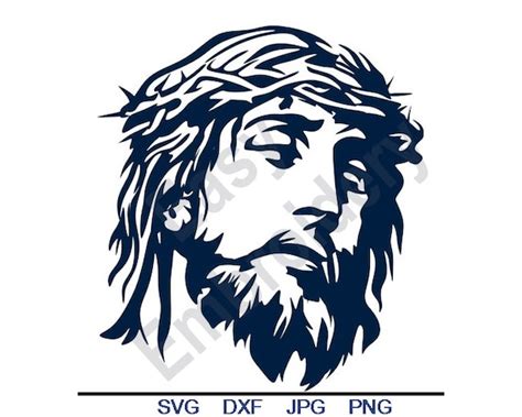 Jesus Christ Svg Dxf Eps Png  Vector Art Clipart Etsy