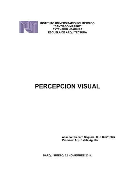 Percepcion Visual Carlos Riera