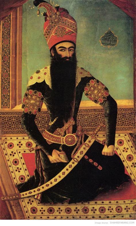 Portraits Of Fath Ali Shah Qajar Oriental Art Islamic Art