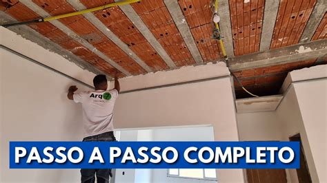 COMO FAZER FORRO DE GESSO EM CASA DE LAJE APRENDA A FAZER YouTube