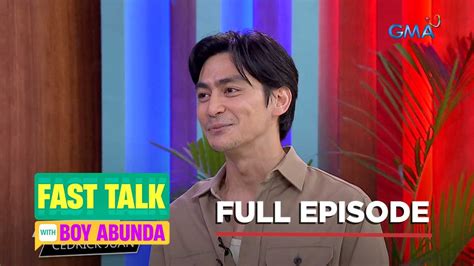 Fast Talk With Boy Abunda Cedric Juan Talks About His Career Full