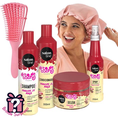 Kit Cabelos Cacheados Salon Line T De Cacho Vinagre De Ma A Antifrizz