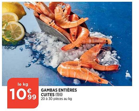 Promo Gambas Enti Res Cuites Chez Atac Icatalogue Fr