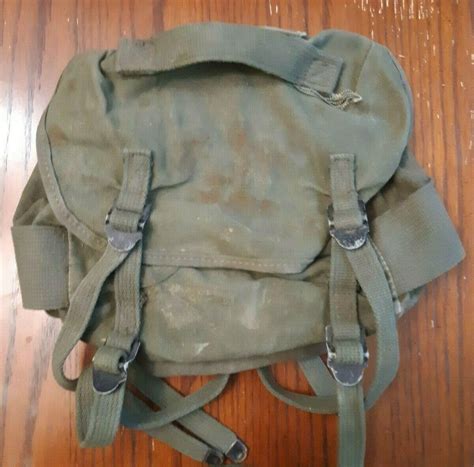 Original Vietnam Era Us Army Military M1956 Canvas Buttpack Field Pack 3775160892