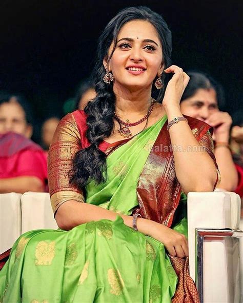 Anushka Loves Saree 100 Hot Looking Photos Of Anushka Shetty In Saree