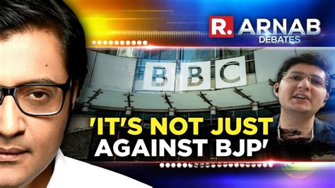 Bbc Not Against Bjp It S Against Indians Manasvi Cites Upa Era