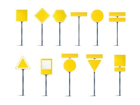 Illustration De Panneau De Signalisation Réaliste Vecteur Gratuite