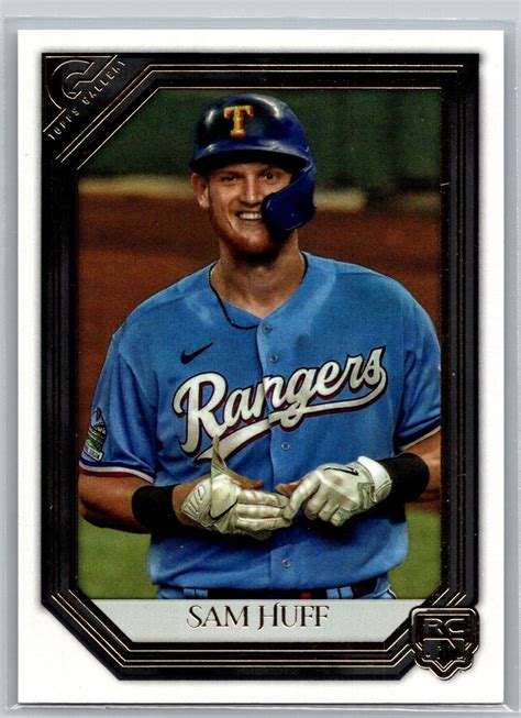 Topps Gallery Baseball Sam Huff Rc Texas Rangers Ebay