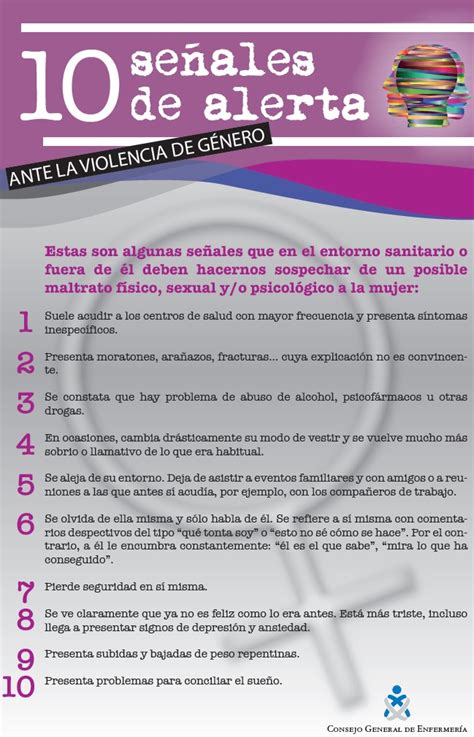 Centro Salud Sacedón 10 Señales De Alerta Ante La Violencia De Género