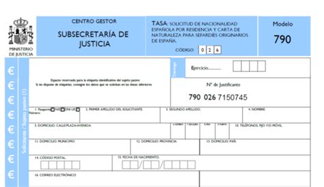 Tasa De Solicitud De Nacionalidad Espa Ola Para Abogados De