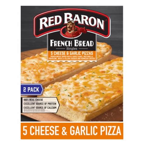 Red Baron Five Cheese And Garlic French Bread Personal Frozen Pizza