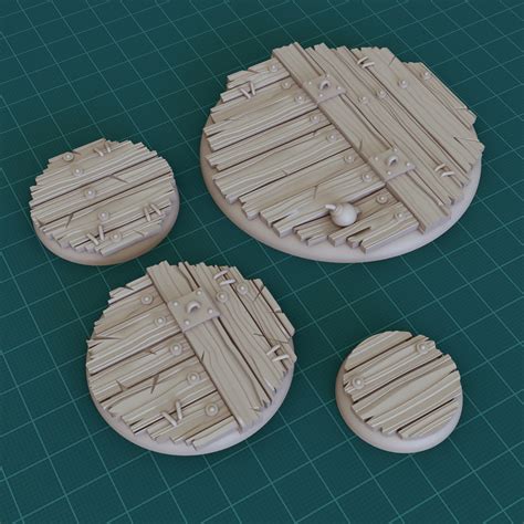 STL File Bases Mercenary Ship Wood Deck 3D Printing Design To