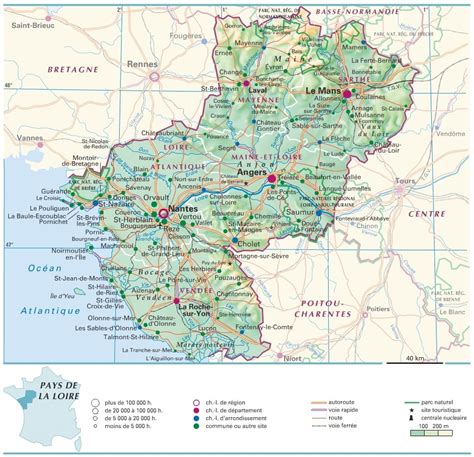 Cartograffr Les Régions De La France Les Pays De La Loire