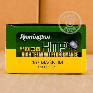 20 Rounds Of 357 Magnum 158 Grain Remington HTP SP Ammo At AmmoMan