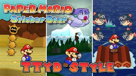 Paper Mario Sticker Star Ttyd Style Textures Mod And Fangame Showcase