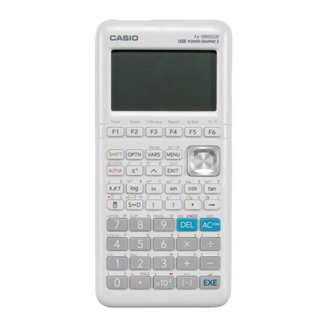 CASIO FX-9860GIII HARDWARE USER'S MANUAL Pdf Download | ManualsLib