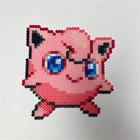 Pok Mon Jigglypuff Perler Bead Art Etsy