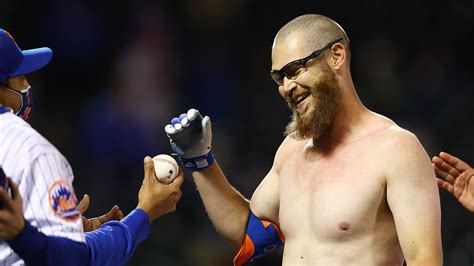 Patrick Mazeika Celebrates Shirtless After Walk Off For Mets Youtube