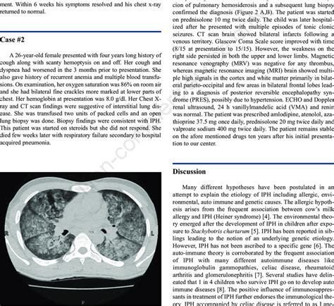 High Resolution Computed Tomography Hrct Scan Chest Of Patient 1