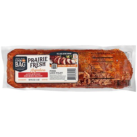 Prairie Fresh Signature Applewood Smoked Bacon Pork Loin Filet Pork