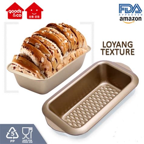 Jual Loaf Pan Besar Textur Loyang Roti Kasur Loyang Roti Tawar Gold