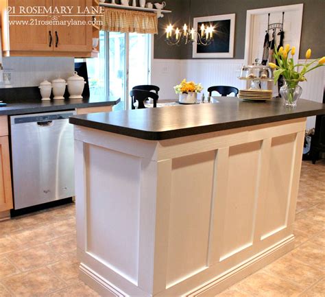 Rosemary Lane Board Batten Kitchen Island Makeover