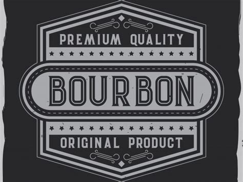 Bourbon label design - Buy t-shirt designs