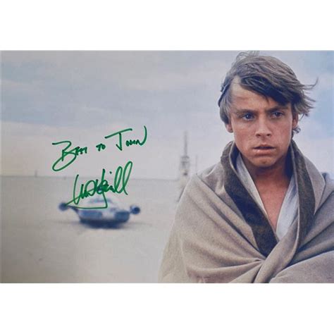 Signed Star Wars Mark Hamill Photo