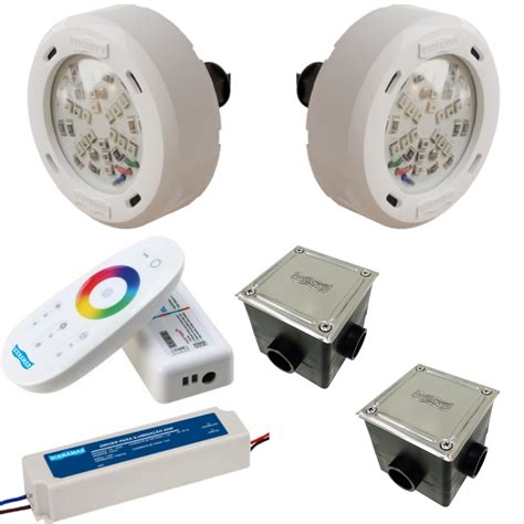 Conjunto Luminária De LED ECO 9w Para Piscina De Até 50m² e Comando