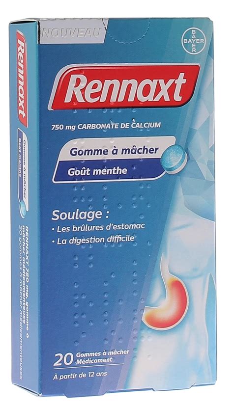 Rennaxt Gomme M Cher Menthe Soulage Les Br Lures D Estomac