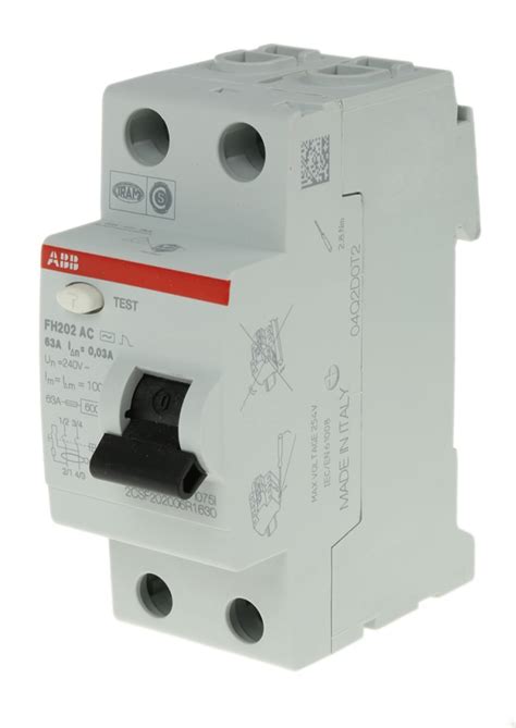 2CSF202006R1630 FH202 AC 63 0 03 ABB Interruptor Diferencial ABB 63A