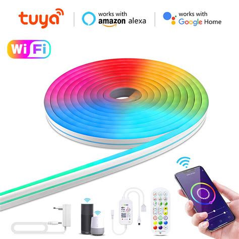 Home Taste V Rgb Led Neon Light X Mm Flexible Strip Waterproof