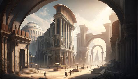 An image of a futuristic Roman city with by MHoltsmeier on DeviantArt