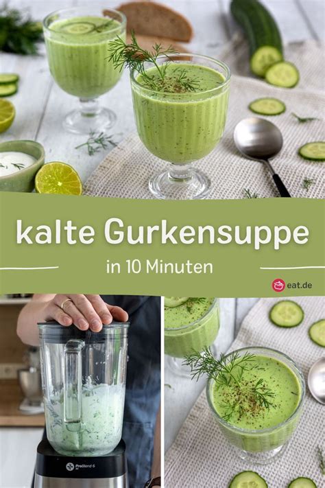 Kalte Gurkensuppe Mit Joghurt Und Dill Rezept Kalte Gurkensuppe