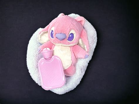 Pink Stitch Plush Doll Hot Water Bottle For Women Etsy